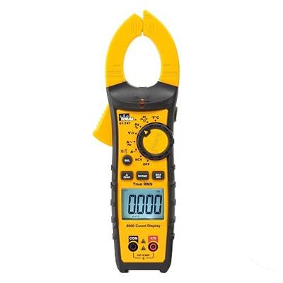 IDEAL Electrical 61-747 TightSight 400 Amp 600-Volt Digital Truerms AC/DC Clamp Meter, CAT III 600V, Dual Backlit Displays, Flashlight, NCV 40–600V, Temp, Continuity, Capacitance, Diodes, Probe Holder