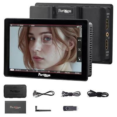 Portkeys LH5P II 5.5" 2000nit Camera Field Monitor Metal Frame Camera Control for FX3/FX30/A7RIV/A7MIV/A6300/A6400/RX100/RX02/A7CII/ZV-E10, GH6/BS1H/BGH1, C70/200/300/700/R5/6/7/8, Z8/9, ZCAM E2, etc