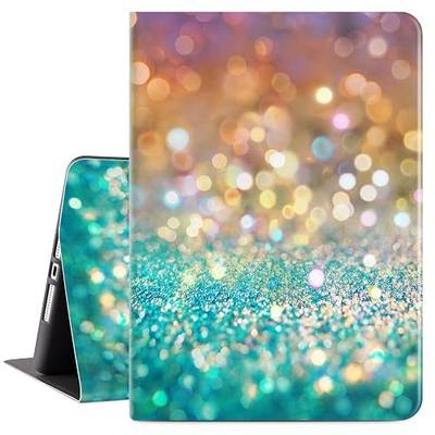 Vimorco for iPad 10.2 Case, for iPad 9th 8th 7th Generation,Soft TPU with Leather Protective Cover for Apple Tablet 10.2 inch, Colorful Glitter