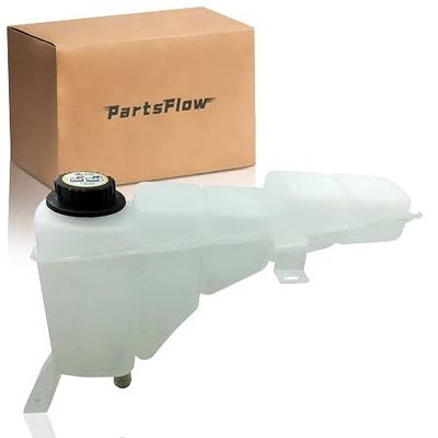 PartsFlow 603-213 Engine Coolant Reservoir Tank Radiator Recovery Overflow Tank W/Cap Compatible With 2000-2005 Ford Excursion/ 1999-2004 Ford F-250 F-350 F-450 F-550 Super Duty/ 1999 F-250 F6DZ8100A