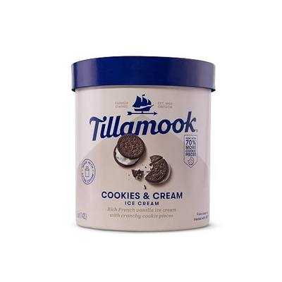 Tillamook Cookies and Cream Ice Cream, 48oz