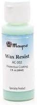 Mayco Wax Resist for ceramics 2 oz. bottle Wax Resist acts to repels glaze from the surface to which it is applied.