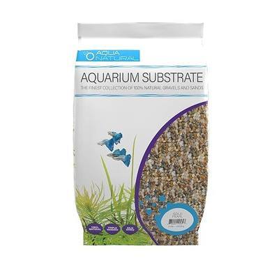 Aqua Natural Aquarium Substrate, Gold Pearl Gravel, 10lb | For Aquariums, For Terrariums, For Vivariums