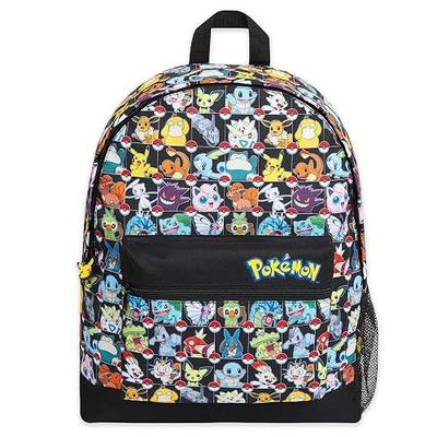 Pokemon Backpack for Kids Teens Boys Girls, Pikachu Anime Backpacks, Bag for Daycare Sports Vacation Travel, School Gift (Multi AOP)