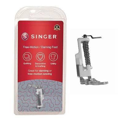 SINGER® Darning and Free Motion Embroidery Presser Foot | Monogramming, thread painting, repair projects, decorative stitching, fits low-shank machines, household models
