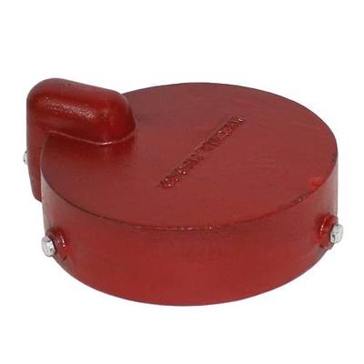 Merrill MFG VCMI6 6-1/4" Cast Iron Well Cap - Protective Cover, 3/4" Conduit, Fits 5-5/8"-6-1/4" OD Casing