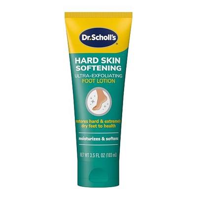 Dr. Scholl's Dry, Flaky Skin Remover Ultra Exfoliating Foot Lotion Cream, 3.5 oz, Moisturizer with Urea for Rough Dry Cracked Feet, Heal and Soothe for Healthy Looking Feet, Intensive Foot Skin Care