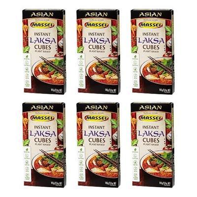 Massel Instant Laksa Bouillon Broth Cubes | 6 x 105g | Gluten & Dairy Free, No MSG, Non-GMO, Trans Fat Free, No Animal Content