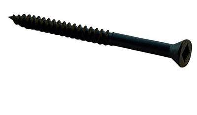 Small Parts 0626YQFT #6-18 x 1-5/8" Square Drive Trim Head Drywall Screw Fine Thread Black Phosphate (Pack of 50)
