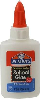 Elmer's E301 School Glue, Washable No-Run, 1.25 Ounces (Pack of 12) - 1