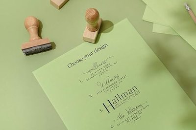 Stamp by Me | Custom Return Address Stamp - Up to 3 Designs to Choose | Personalized Self-Inking Stamp | Personalise Address Marker | Marks for Mailing | Custom Marker Self Ink