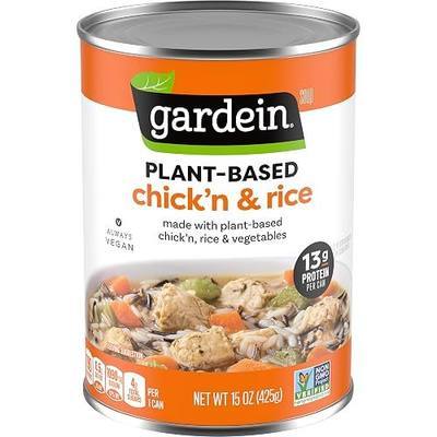 Gardein Plant-Based Chick'n & Rice Soup, Vegan, 15 oz