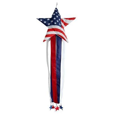 American Star Sculpted Windsock Patriotic Fourth of July Briarwood Lane