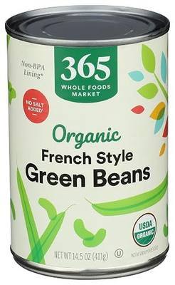 365 by Whole Foods Market, Organic French Style Green Beans, 14.5 Ounce