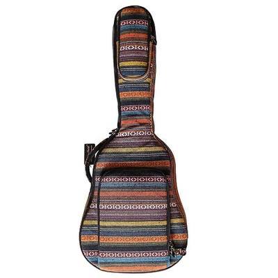 MUSIC FIRST 0.9" (23mm) Padded Country Style 36 inch Soft Guitar Case, Travel Guitar Bag, 36" Guitar Backpack (FIT FOR 36~37 inch, 3/4 Junior Size GUITAR, CHECK PHOTO No.2 AND MEASURE YOUR GUITAR!)