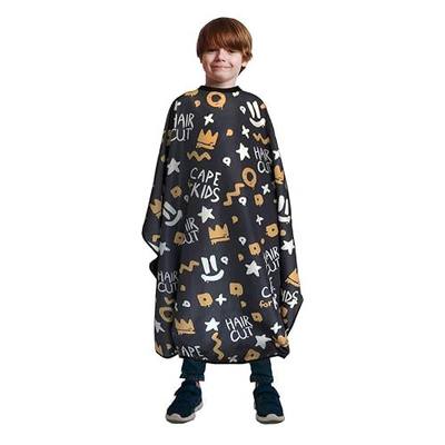 Pelocapa Barber Cape for Kids, Hair Cutting Cape, Professional Salon Hairdressing Cape for boys, Waterproof & Light Weight & Machine Washable - 39”× 51”(Crown Pattern)
