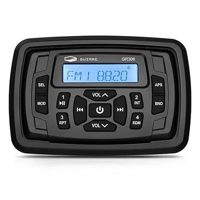 Marine Stereo Bluetooth Waterproof Boats Golf Cart Radio Digital Media Stereo Receiver AM FM Tuner Bluetooth Streaming on ATV UTV Motorcycle and Spa Hot Tubs