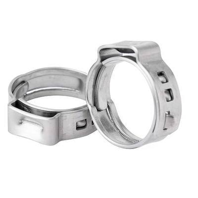 15pcs 3/4 Inch Stainless Steel PEX Cinch Clamps, Crimp Rings Pinch Clamps for PEX Tubing Pipe Fitting Connections, Pack of 15