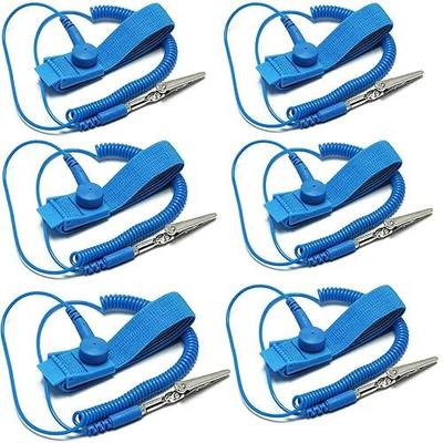 Antistatic Wrist Strap,Adjustable ESD Wrist Band Fits - 6 Pack for Working on Sensitive Electronic Devices