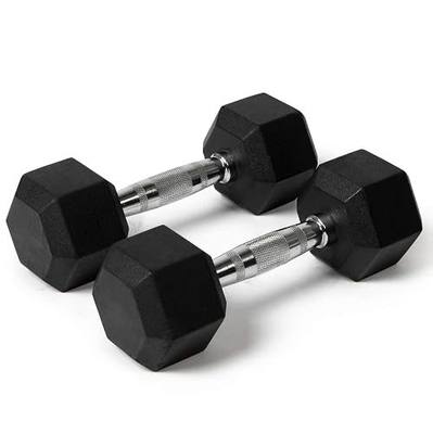 Milliard Dumbbells – Weights/Barbell/Dumbbells Set/Free Weights for Exercises/Rubber Encased - Set of 2