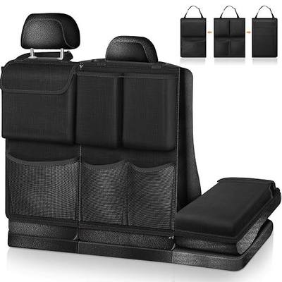 FINPAC Car Trunk Organizer Storage, Detachable Seat Back Hanging Storage | Large Capacity Collapsible Car Storage Bag with Multi Pockets, Universal for Car Van SUV MPV Pickup Truck, Black