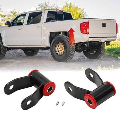 Rear Lift Shackles, 1-1.5", Fits Silverado & Sierra 1988-2018 Chevy & GMC | 1500 2wd 4wd Truck, Suspension Leaf Shackles, Replaces# 710515