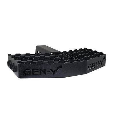 GEN-Y Hitch Serrated Hitch Step, Black, Fits 2-Inch Receiver | 400 LB Capacity, Non-Slip Design, Great for Scraping Boots & Shoes, For Truck or Hitch