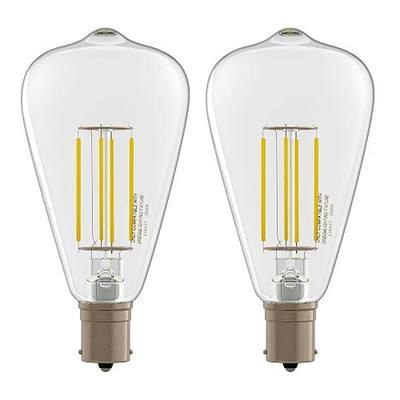 Dream lighting LED Edison Bulb 3W, 150 Lumens, Neutral White 3500K, LED Vintage Replace Globe Dinette Light Fixtures, Pack of 2