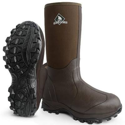 Obcursco Mens Rain Boots, Insulated 6mm Neoprene Rubber Boots for Men and Women Waterproof, Durable Hunting Boots Great for Cold Weather, Farm Working and Fishing