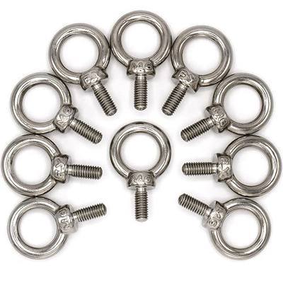 Stainless Steel Machinery Shoulder Lifting Eye Bolt (M6, 10 Items)