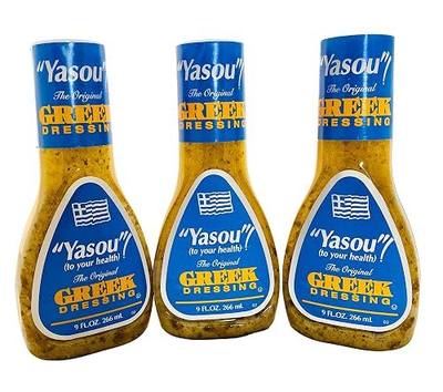 Generic Greek Salad dressing & Marinade:The Original Greek Dressing 3 pack (Three 9 Fluid Oz Bottles) 9 Fl Oz (Pack of 3)