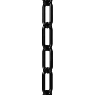 Montour Line Plastic Chain Safety Barrier, 2 Inch X 5 Foot, Black