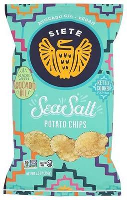 Siete Family Foods Sea Salt Potato Chips, 5.5 oz Bag