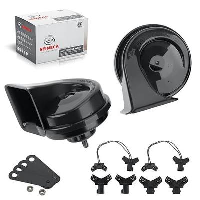 SEINECA Car Horn Compatible with Ford F150/Chevrolet Cruze 08-13/ Trax/GM/Chrysler, 12V Loud Horn Waterproof Special Interface 130DB Snail Horns.