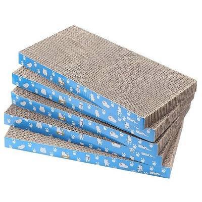 5 Packs in 1 Cat Scratch Pad, Cat Scratcher Cardboard,Reversible,Durable Recyclable Cardboard, Premium Scratch, Suitable for Cats to Rest, Grind Claws and Play