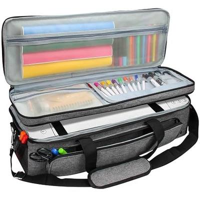 Luxiv Carrying Case for Cricut Maker 2-Layers Bag For Explore Air 1/2/3 | Fits Cricut Explore Air And Maker Series, 23X8X8In Double Layer Bag With Pockets, Loops And Shoulder Strap, 600D Oxford Cloth