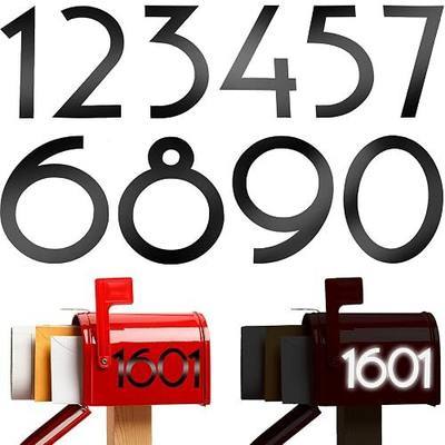 60 Pcs Reflective Mailbox Numbers Stickers, Self-Adhesive Waterproof Vinyl House Numbers for Outside, 0-9 Number Decals for Mailbox, Door, Sign, Car, Address, Business(3 Inch,Black)