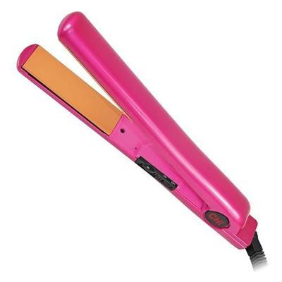 CHI Tourmaline Ceramic Flat Iron Hair Straightener 1", Professional Hair Styling Tool for Silky Smooth Hair, Frizz Control & Curling, Pure Pink 1" Plates