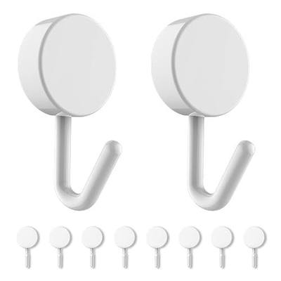 NileHome Small Adhesive Wall Hooks 10 Pack Damage-Free Hanging Wall Hooks Towel Hooks Coat Hooks Key Hooks for Home, Kitchen, Bathroom, Office