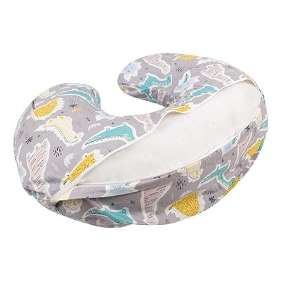 Babygoal Nursing Pillow Covers Slipcovers for Breastfeeding Moms, Woven Cotton,20x16x5.5in Maternity Breastfeeding Newborn Infant Feeding Cushion Cover,2 Pack 2CUPW12-B