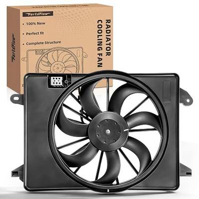 PartsFlow Engine Radiator Cooling Fan Assembly For 2009-2018 Chrysler 300 For 2009-2018 Dodge Challenger/Charger 622550