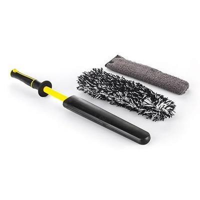 Detail Factory - Wheel Brush Kit with Interchangeable Microfiber Covers - Ultra-Soft Cleaning, Washing and Detailing Wheels, Tires, and Rims - Live Wire