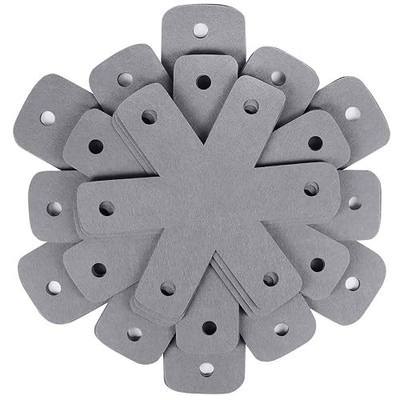 BYKITCHEN Pan Pot Protectors, Set of 12 and 4 Different Sizes, Larger & Thicker Gray Pan Separator Pads, Pan Protectors for Stacking and Protecting Your Cookware