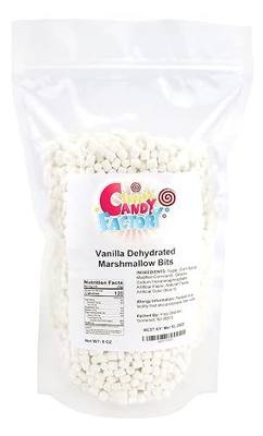 Sarah's Candy Factory Vanilla Mini Dehydrated Marshmallow Bits, 8 Oz | Soft Fluffy Flavor, Perfect Topping for Hot Cocoa and Sweet Treats in Resealable Bag