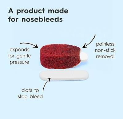 Nampons for Nosebleeds 6 Nose Bleed Stoppers w/Clotting Agent for Adults | Trusted by Doctors & Hospitals First Aid, Safe for Teens, Adults & Seniors, Bloody Nose, Nose Bleed Plug, Nampons Nosebleed