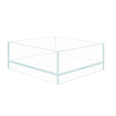 Nano Tall Rimless Aquarium Low Iron Frameless Fish Tank, Extra Clear with Floating Air Style, for Aquariums or Terrariums