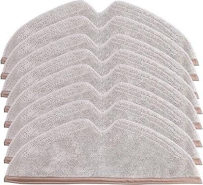 KEEPOW 8 Pack Replacement Mop Pads Compatible with Roborock Q7 Q8 S5 Max | Microfiber Mop Cloth Pads Compatible with Roborock Q5 Q7 Q8 S5 S6 E4 E5 Q5 Pro Q7 Max and Q8 Max+ Vacuum Robots, 8 Pcs