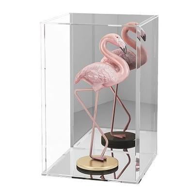 NONEMEY Mirrored Clear Acrylic Display Case Dustproof Protection Showcase | Acrylic Display Box ,Clear Toy Organizer Box for Action Figures, Collectibles (8×8×12inch;20×20×30cm)
