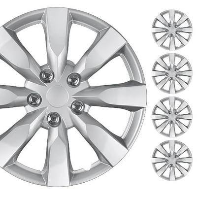 BDK (Set of 4) 16" Inch Rims Hubcaps Automotive Car Wheel Hub Caps Wheel Covers, Snap-On Direct OEM Replacement Toyota, Honda, Nissan, Ford, Mazda, Chevrolet, Mitsubishi, Kia, Hyundai, Volvo, BMW