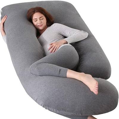 Elover U Shaped Pregnancy Pillow,Full Body Maternity Support | Removable Cover,Sleeping Support for Back,Legs, Belly & Hips,Must Have for Pregnant Women,57 Inch